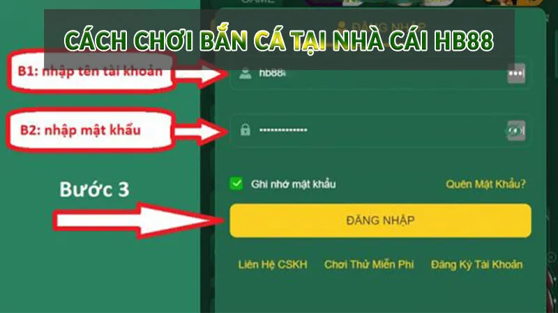 cách chơi Bắn Cá tại nhà cái HB88