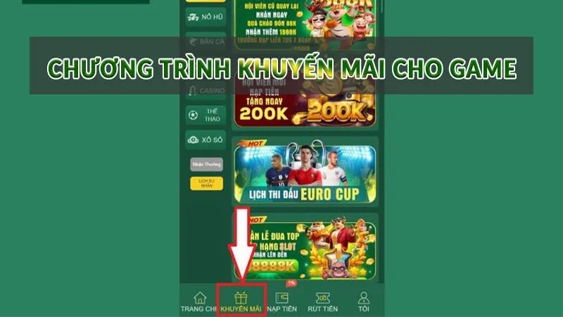 chương trình khuyến mãi cho game